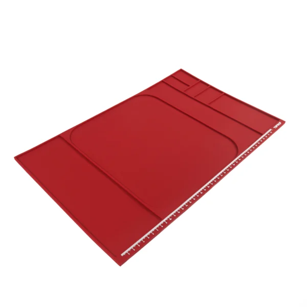 TSPROF XL mat for assembling, disassembling, sharpening knives (red)