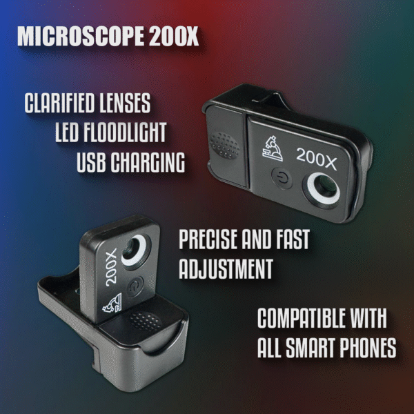 HP 200x ブレード切れ味制御用顕微鏡 – シャープニング結果を確認するためのポータブルデジタル拡大レンズ